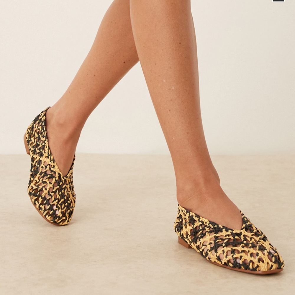 Natural Mix ballet flats